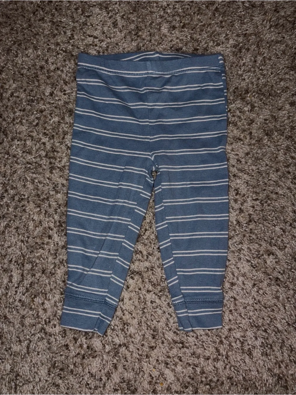 Carter's Blue and White Striped Kids Leggings